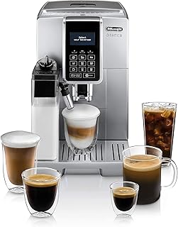 De'Longhi Dinamica with LatteCrema System and LCD Display, Silver (Renewed)