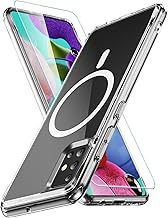 for Samsung Galaxy A51 4G Phone Case,[Not Fit A51 5G],Compatible with Mag-Safe,with Screen Protector,Anti-Yellowing Military-Grade Protection Shockproof Case for Galaxy A51 4G,Clear