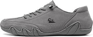 Beck Shoes for Women Men Casual Leather Fashion Sneakers Unisex Waterproof Non Slip Low Cut Chukka Shoes Lightweight Elastic Lace-up Driving Shoe Breathable Comfortable Walking Sneaker
