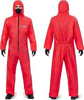Hazmat Suits - 6 Sizes Options - Disposable Coveralls Suit, Medical Protective Coverall PPE Hazmat Suits
