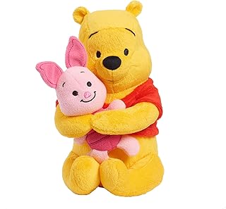 Classics Lil Friends Winnie the Pooh and Piglet Plush Stuffed Animal, Kids Toys for Ages 2 Up by Just Play