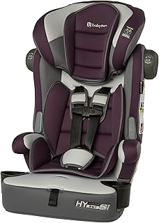 Baby Trend Hybrid SI 3-in-1 Combination Booster Seat, Dash Plum – Side-Impact Protection, 3-Stage Growth Design, Adjustable Headrest, Cushioned Comfort