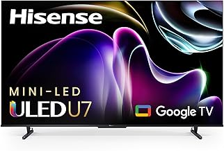 55-Inch Class U7 Series Mini-LED ULED 4K UHD Google Smart TV (55U7K) - QLED, Native 144Hz, 1000-Nit, Dolby Vision IQ, Full Array Local Dimming, Game Mode Pro, Alexa Compatibility