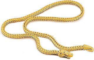 Dankadi Men 925 Sterling Silver Dragon Necklace Vintage 5MM 20 "22" 24 "26" Franco Link Curb Chain Choker Fashion Punk Gold Fine Jewelry Gift