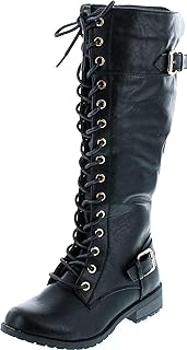 Mango 27 Womens Knee High Buckle Riding Boots