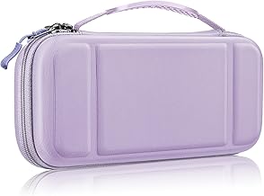 FINTIE Carrying Case for Nintendo Switch OLED Model 2021/Switch 2017, [Shockproof] Hard Shell Protective Cover Travel Bag with 10 Game Card Slots & Inner Pocket