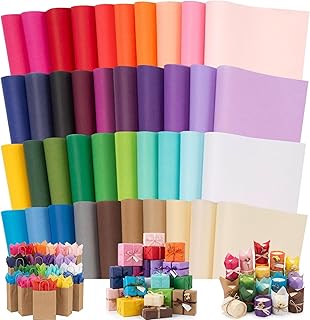 Shindel 330 Sheets Tissue Paper, 14x10 Inch Multicolor Wrapping Paper Bulk for DIY Crafts Gift Bags Birthday Wedding Holidays Decor 40 Colors