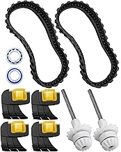 Pool Cleaner Parts Fit for Zodiac MX8 MX6 MX8/MX6 Elite, Includes Tracks Cyclonic Srubbing Brushes Drive Shaft Bearings, Pool Cleaner Rebuild Kit Replace R0526100 R0714400 R0525100 R0527000