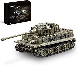Tiger Tank Building Set for Adults-Compatible with Lego Military Tank, Collectible Army Model, Gift Ideal for Military Enthusiasts (968 PCS)