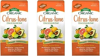 Espoma Organic Citrus-Tone 5-2-6 Natural & Organic Fertilizer for All Citrus, Fruit, Nut, & Avocado Trees; 4 lb. Bag. Promotes Vigorous Growth & Abundant Fruit - Pack of 3
