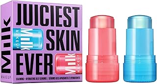 Calming + Hydrating Jelly Skincare Serum Set – Reduce the Look of Puffiness + Redness, Brighten Skin + Minimize Look of Pores + Lines – Cooling Water + Watermelon Jelly, 0.21 oz each