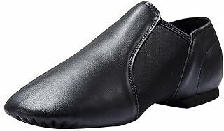 Women's Leather Upper Slip-on Jazz Shoe