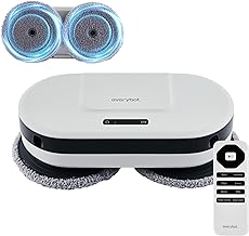 EDEG2 Robot Mop Cleaner for Hard Floors, Dual Spin Powerful Mopping Removes Dust & Stains, Quiet Fast Cleaning, Slim Design for Under Furniture, Remote Control Included (No Wi-Fi/APP)