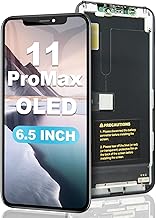 for iPhone 11 Pro Max Screen Replacement OLED [NOT LCD] 6.5 Inch Display 3D Touch Screen Frame Assembly FHD Digitizer Compatible with Model A2161,A2218,A2220 with Waterproof Adhesive,No Tool