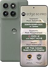 Moto Edge 60 Pro 5G Ai (Tmobile Mint Tello & Global) (512GB+12GB) NFC 50MP Triple Cam Dual Sim 6.7" XT2507-1 Latino American Version (Pantone Shadow)