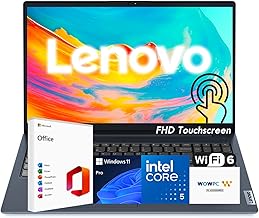IdeaPad Business Laptop, 15.6" FHD Touchscreen Display, Intel 13th 10-Core i5 CPU (Up to 4.6 GHz), 16GB RAM, 1TB SSD, Copilot AI Ready, Wi-Fi 6, Windows 11 Pro with Microsoft Office, WOWPC USB