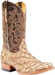 Men's Men'S Exotic Pirarucu Western Boot Broad Square Toe - Bbme-102