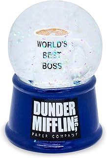 Silver Buffalo The Office World's Best Boss Light Up Snow Globe, 55 mm