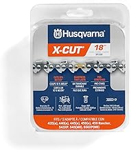 X-Cut SP33G 18 Inch Chainsaw Chain, 325" Pitch, 050" Gauge, 72 Drive Links, Pre-Stretched Chainsaw Blade Replacement with Superior Lubrication and Low Kickback, Gray