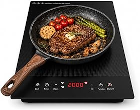 Electric Cooktop, ANHANE 1800W Portable Stove Top, 12" Infrared Single Burner Hot Plate for Cooking, Countertop Ceramic Radiant Cooker with Timer & Child Lock, All Cookware Compatible for RV/Dorm