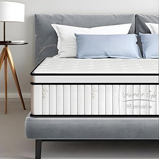 Full Size 12 Inch Hybrid Mattress in a Box, Medium Firm Innerspring Mattresses Memory Foam & Individually Wrapped Pocket Springs for Pain Relief, CertiPUR-US Certified