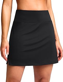 16" Skorts for Women with 2 Pockets High Waisted A Line Pickleball Golf Skort Casual Athletic Tennis Skirt