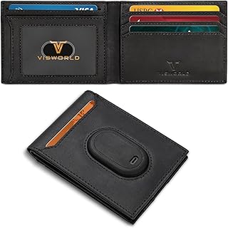 Men's Wallet Compatible with Samsung Galaxy SmartTag 2, Bifold Full-Grain Leather Wallet Compatible with Samsung smart Tag 2, Slim Smart Wallet with Tracker, Rfid Blocking, 11 Card Slots