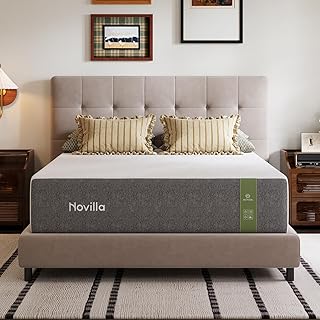 12 Inch King Size Mattress, Mattress in a Box with NanoGel Memory Foam for Cool Night Sleep, High-Density Support Foam for Spine Support & Motion Isolation, CertiPUR-US Certified