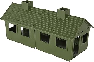 BMC Classic MPC Bunkhouse Barracks - OD Plastic Army Men Cabin House Building