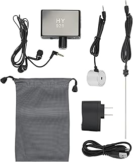 Water Leakage Detection, Underground Water Pipe Leak Detector Monitor with Dual Probe and Headphone Sound Adjustable Intensifier for Construction Site Pipeline Detection (US Plug)