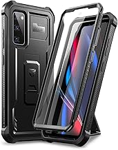 Dexnor for Samsung Galaxy S20 FE Case, [Built in Screen Protector and Kickstand] Heavy Duty Military Grade Protection Shockproof Protective Cover for Samsung Galaxy S20 FE 5G, 6.5 inch Black