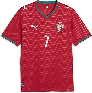 Mens Portugal 2026 Home Player V-Neck Short Sleeve Replica Jersey Casual