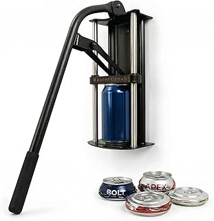 Wall Mounted Aluminum Can Crusher Heavy Duty – Tin and Plastic Bottle Smasher for Recycling (12oz/16oz/24oz/32oz)
