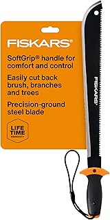 Machete Saw, Gifts for Dad, Tempered Steel Blade and Lanyard, 18", Black