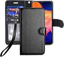 Galaxy A10E Case,Galaxy A10E Wallet Case,Premium PU Leather Wallet Flip Protective Phone Case Cover w/Card Slots & Kickstand for Samsung Galaxy A10E A10 E 2019(Black)