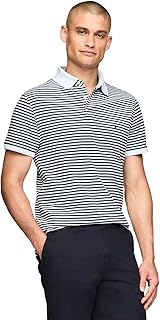 Men's Short Sleeve Polo Shirts in Slim Fit with Stretch and Organic Pique Cotton