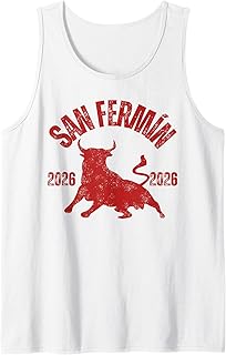 San Fermín 2026, Bulls, Spanish Party Pamplona 2026 Tank Top