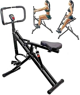 TOTAL CRUNCH Power Rider Ab Core Squat Glute Exercise Workout Machine Abdominal Crunch Cardio Trainer Horse Rider Home Gym w Monitor