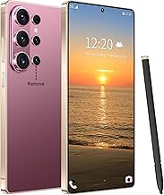 26 Ultra Unlocked Cell Phone,Built in Pen,16+1TB Unlocked Phone, Android 15 Battery 7000mAh 6.99" HD Screen Smartphone, 5G/Face ID/Fingerprint Lock/Dual SIM/GPS (Rose Gold, 16+1TB)