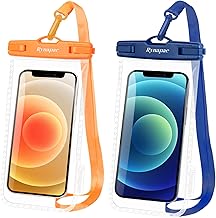 Rynapac IPX8 Waterproof Phone Pouch - 8.5in, 2 Pack Waterproof Phone Case for iPhone 17 16 15 Pro Max, Galaxy S26 S25 Ultra, Cellphone Dry Bag with Lanyard for Beach Vacation Travel Cruise Essentials