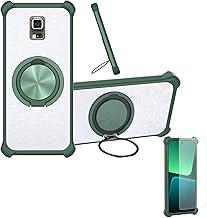 jioeuinly Case Compatible for Samsung Galaxy S5 Active Phone Case Cover [with 1* Tempered Glass Screen Protector] Hybrid Case[360°Ring Support, Magnetic] CX-04-LV