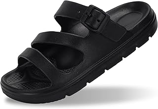 Arch Support Sandals for Women Slip On Recovery Slides for Plantar Fasciitis Relief, Non-Slip Lightweight Slippers With Thick Cushion For Waking Foot Pain & All-Day Comfort