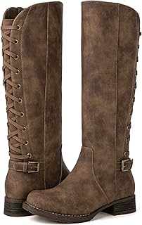 Women's Quilted Knee High Fashion Boots Strappy Boots For Women