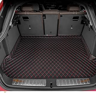 Car Trunk Mat for Soueast Motor/Soueast DX3 2016 2017 2018 2019, Custom Fit PU Leather Cargo Liner, All-Weather Waterproof Rear Trunk Liner Protector, Auto Interior Accessories