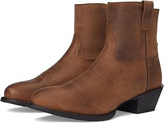 Mens Cabrera Round Toe Pull On Casual Boots Ankle - Brown