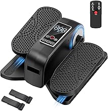HOMGIM Under Desk Elliptical Machine - Quiet Motorized Leg Exerciser with Smart Remote, 12-Speed Manual Programs Auto/3 Auto Programs LCD Display & Bidirectional Motion for Home/Office