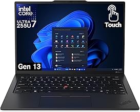 Gen 13 ThinkPad X1 Carbon Touchscreen Laptop with Intel Ultra 7 255U Processor, 14" WUXGA 100% sRGB, 32GB DDR5 RAM, 1TB NVMe Performance SSD, FHD+ IR+ RGB Camera, and Windows 11 Pro