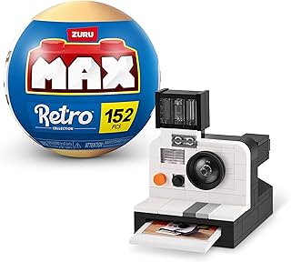 MAX Premium Retro Building Bricks Collection (Polaroid) by ZURU, Building Bricks for Teens, Adults and Collectors. Build, Collect and Display Your Ultimate Collection of Retro Technology!