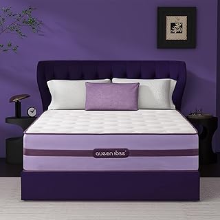 Full Mattress 12 Inch – Plush Hybrid Mattress with Reinforced Lumbar Support, Soft Comfort & Pressure Relief for Side Sleepers and Couples, Motion Isolation, Fiberglass-Free, 365-Night Trial