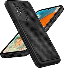 for Samsung Galaxy A23 5G Case: (Samsung Galaxy A23 4G LTE) Dual Layer Protective Heavy Duty Cell Phone Cover Shockproof Rugged with Non Slip Textured Back Bumper - 6.6inch Black